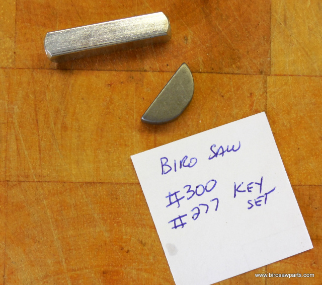 Lower Shaft Front & Rear Shaft Key For Biro Saw Model 22 Replaces #300 & 277